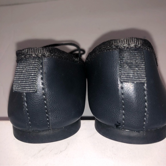 H&M Ballet Flat Shoes with Bow, Little Girl elastic foot strap Size 8.5 NWT - Picture 5 of 7